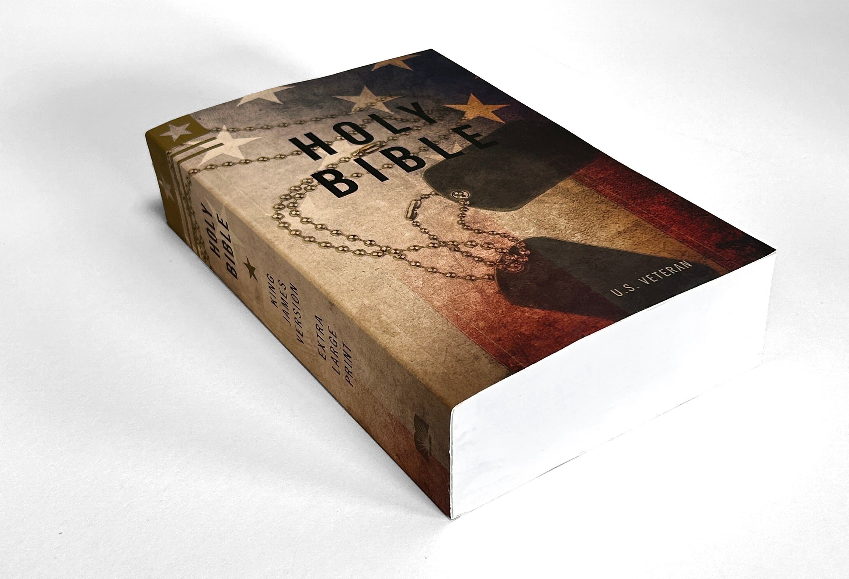 Veteran Bible - Flag (Extra-Large Print)