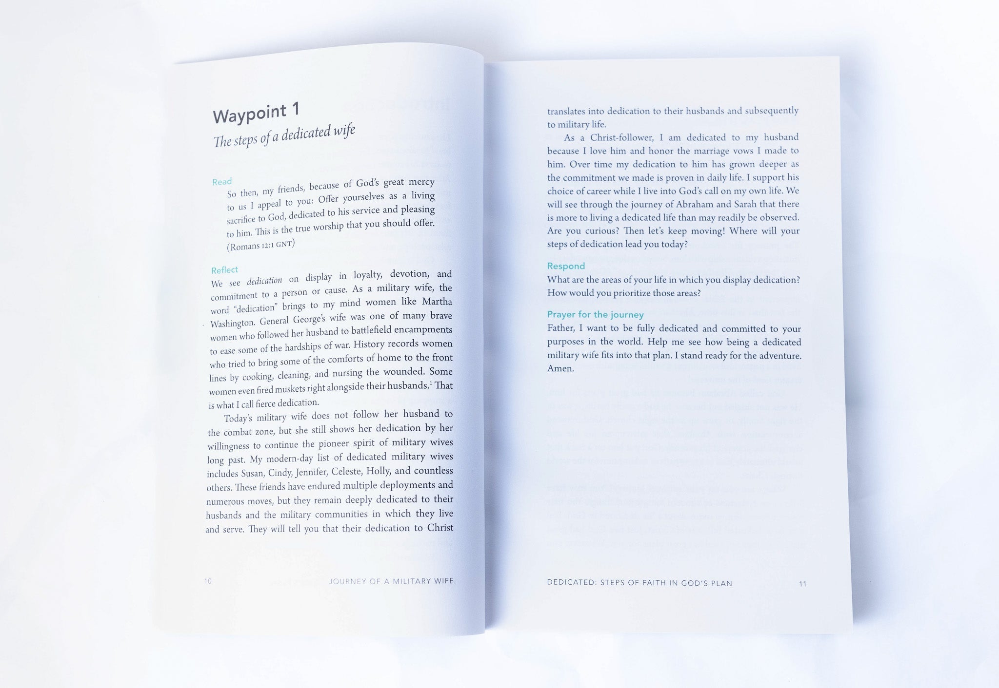 Journey of a Military Wife Vol 1 Dedicated