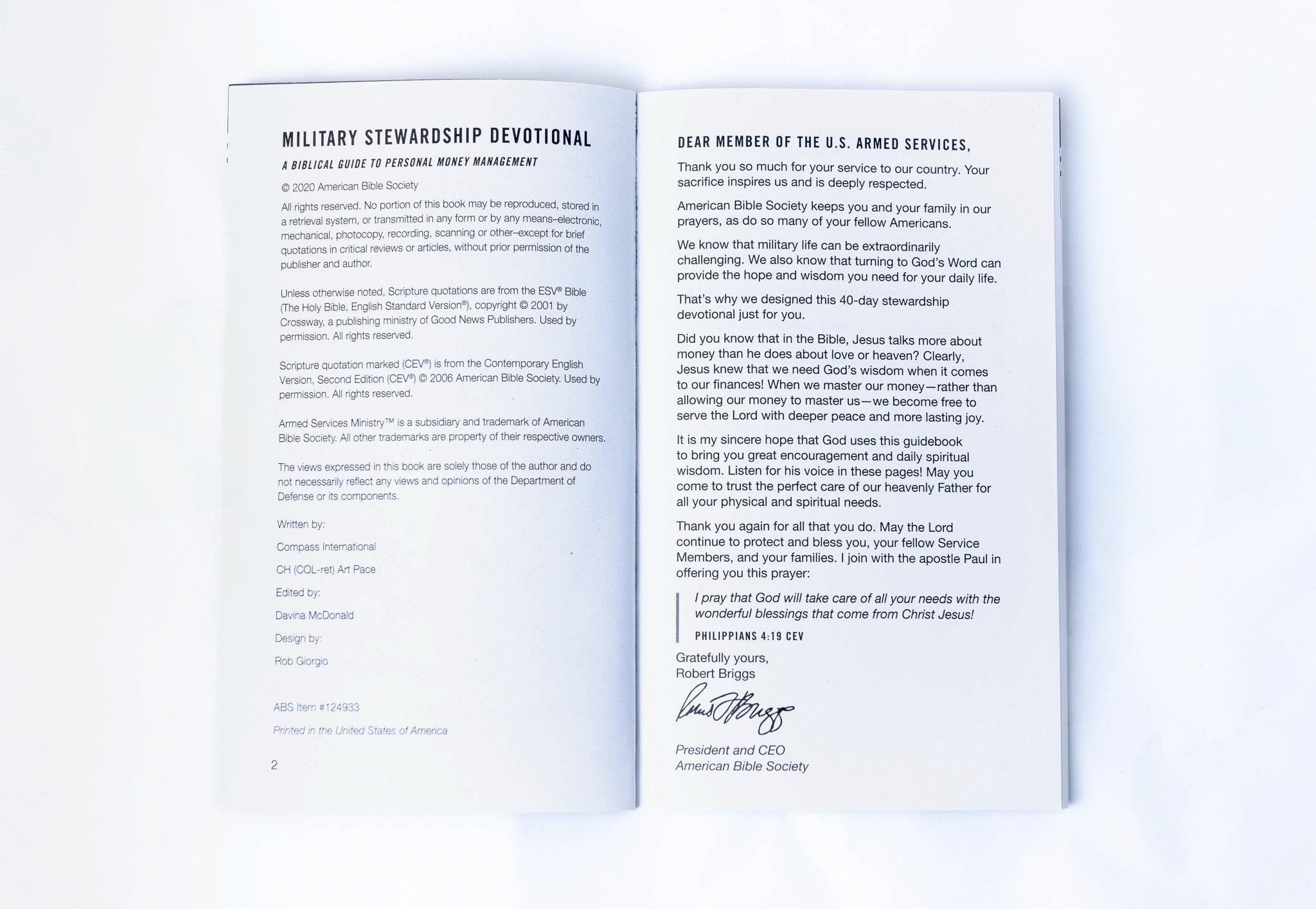 Military Stewardship Devotional